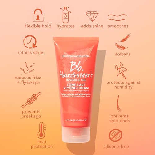 Bumble and bumble. Hairdresser's Invisible Oil Long Last Styling Cream | Hydrating, Anti Frizz, Prevents Split Ends, Color Safe | Curly, Wavy, Straight | With Argan Oil, Coconut Oil + Grapeseed Oil - Image 7