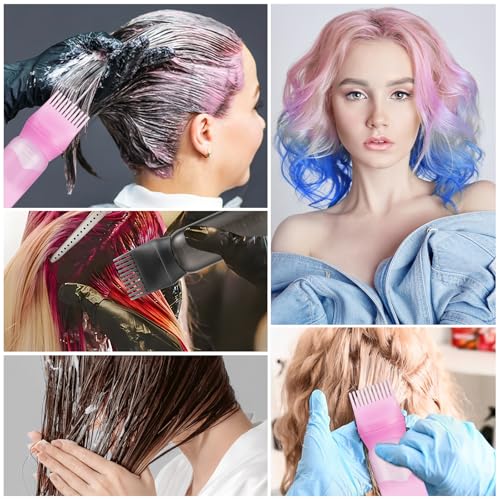 Pimoys 3 PCS Root Comb Applicator Bottle and Continuous Hair Spray Bottle, Hair Oil Applicator Hair Water Mister Oiling Applicator for Dye Hairstyling - Image 6