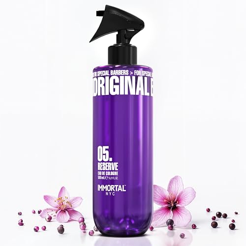 Immortal NYC Reserve 05, After Shave Spray Premier Men's Cologne, 17 oz - Exclusive Barbers - Softens Skin - Refreshes/disinfects and Relieves Face and Skin - Moisturizing Formula After Shaving
