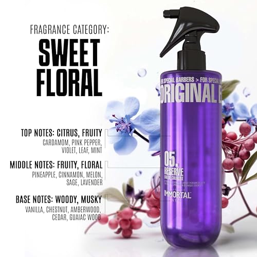 Immortal NYC Reserve 05, After Shave Spray Premier Men's Cologne, 17 oz - Exclusive Barbers - Softens Skin - Refreshes/disinfects and Relieves Face and Skin - Moisturizing Formula After Shaving - Image 3
