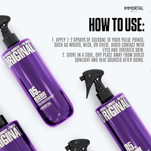 Immortal NYC Reserve 05, After Shave Spray Premier Men's Cologne, 17 oz - Exclusive Barbers - Softens Skin - Refreshes/disinfects and Relieves Face and Skin - Moisturizing Formula After Shaving - Image 5