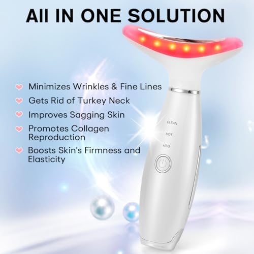 LATME Facial Massager,Neck Face Massager Tool,3 Mode Massage with Heat,Portable Beauty Instrument for Skin Care Women Gift - Image 2