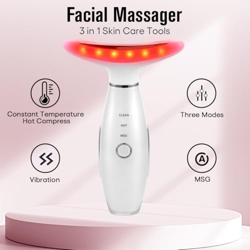 LATME Facial Massager,Neck Face Massager Tool,3 Mode Massage with Heat,Portable Beauty Instrument for Skin Care Women Gift - Image 8