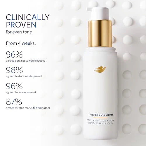 Dove Targeted Serum Multipurpose for Stretch Marks, Dark Spots, Uneven Skin Tone and Elasticity,with Tone Balance Complex, Niacinamide, Collagen Peptides and Natural Moisturizing Factors, 3.2 oz - Image 5