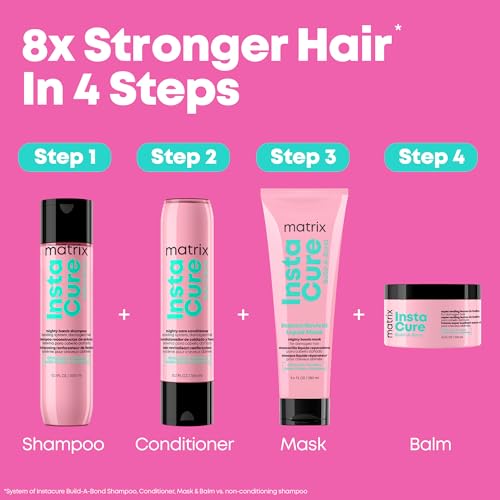 MATRIX Instacure Build-A-Bond Mighty Bonds Shampoo - Repairs Very Damaged Hair, Strengthens & Softens With Citric Acid & Squalane, Vegan, Sulfate-Free, Paraben-Free - Image 6