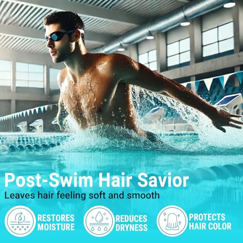 Chelating Conditioner - Sulfate Free Metal Detox Conditioner Enriched with Chelactik-3 & Rosemary Oil, Color Safe Hard Water Conditioner for Mineral Build Up Swimmers Hair - 16 fl oz - Image 4