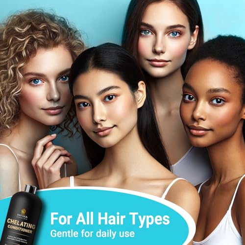 Chelating Conditioner - Sulfate Free Metal Detox Conditioner Enriched with Chelactik-3 & Rosemary Oil, Color Safe Hard Water Conditioner for Mineral Build Up Swimmers Hair - 16 fl oz - Image 6