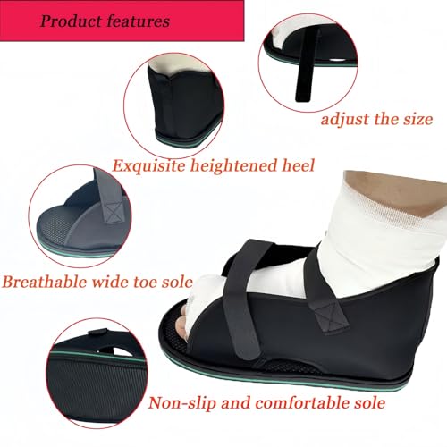 Adjustable plaster shoes postoperative shoes, medical walking shoes with Magic sticker, suitable for foot sprains, ankle fractures, toes, suitable for left and right feet(XL) - Image 7