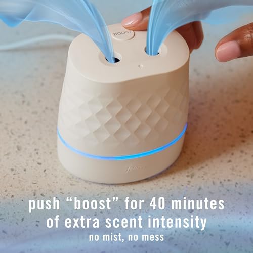 Febreze PLUG Scent Booster Starter Kit, Oil Diffuser, Air Freshener Plug In, Continuous Scent Device + 2 Downy Calm Refills - Image 5