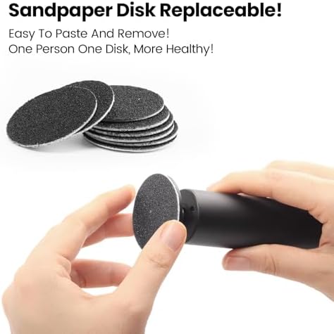 120pcs Replacement Sandpaper Refill Discs for Electric Foot File Callus Remover Tool for Men Women Dead Cracked Hard Skin (60 Grit+80 Grit) - Image 3