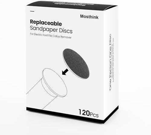 120pcs Replacement Sandpaper Refill Discs for Electric Foot File Callus Remover Tool for Men Women Dead Cracked Hard Skin (60 Grit+80 Grit) - Image 5