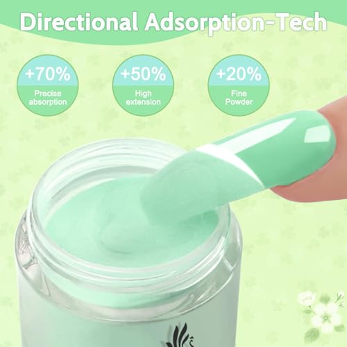 Lavender Violets 62 Pcs Dip Powder Nail Kit Starter, 48 Colors Nude Pink Brown Red Green Blue Purple Glitter with Dip Powder Liquid Set and Essential Manicure Tools for Nail Art Designs G902 - Image 8