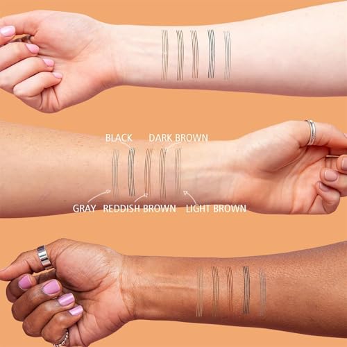 Eyebrow Pencil Eyebrow Microblading Pen - Liquid Eyebrow Pen Micro 4 Point Brow Pen Lift & Brow Pencil Snatch, Eye Makeup Long-Lasting Waterproof Natural Eyebrow Hair 2 PCS (Light Brown) - Image 7