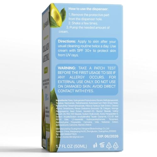 Face Moisturizer Collagen Cream, Anti Aging Face Cream with Retinol Hyaluronic Acid Vitamin B, Day & Night Anti-Wrinkle Moisturizing Cream for Women & Men, 1.7 Fl Oz - Image 9