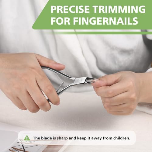 BALUCA Toenail Clippers Straight Blade for Thick Toenails and Ingrown Nails, Professional Stainless Steel Fingernail Toenail Clippers Trimmers for Seniors, Men and Adult - Sliver - Image 7