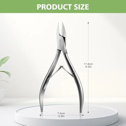 BALUCA Toenail Clippers Straight Blade for Thick Toenails and Ingrown Nails, Professional Stainless Steel Fingernail Toenail Clippers Trimmers for Seniors, Men and Adult - Sliver - Image 8