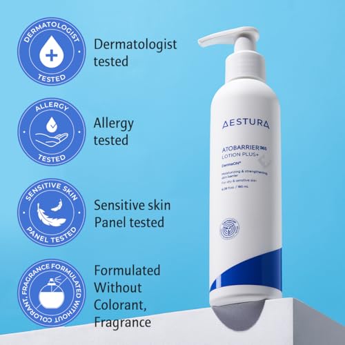 AESTURA ATOBARRIER365 Lotion Plus with Ceramide & Filaggrin | Lightweight Moisturizer, Skin Barrier Strengthening - Image 5