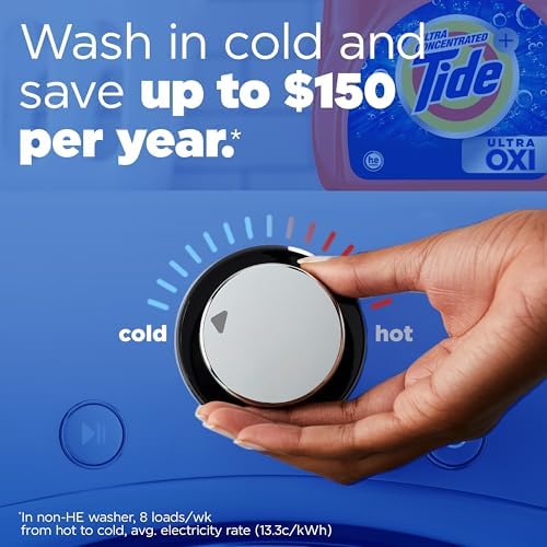 Tide Ultra Oxi Liquid Laundry Detergent, 74 Loads, 105 fl oz, HE Compatible - Image 7