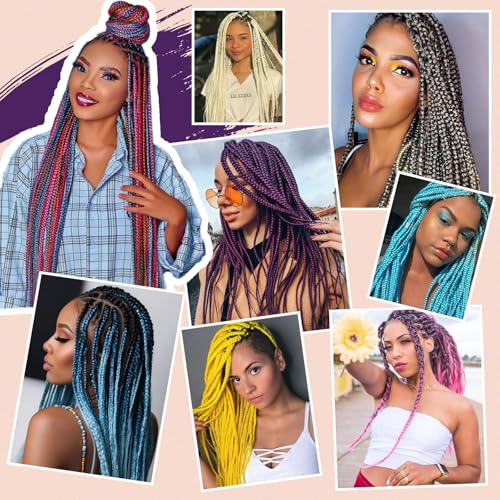 Beyond Beauty Braiding Hair pre stretched, Braids Synthetic Fiber Ombre Yaki Texture, Natural Easy Twist Braids Crochet Hair Hot Water Setting hair extensions - Image 7