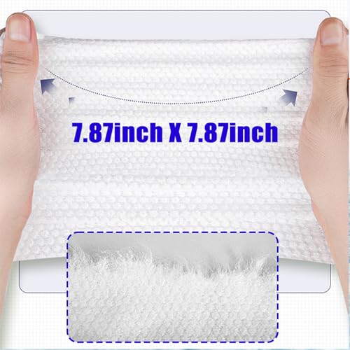 2 Pack Face Towels Disposable,100 Count Ultra Thick Disposable face towels Facial Wash Cloth for Sensitive Skin, Face Clean Towels, clean skin club face towels, Lint- free Facial Tissue - Image 5