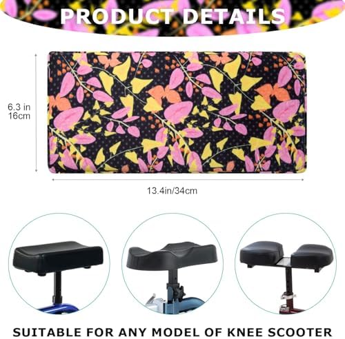 Knee Scooter Cushion 2" thick Memory Foam Knee Scooter Pad for Comfort w/Removable Cover Walker/Roller Accessories fits Most Models - Image 4