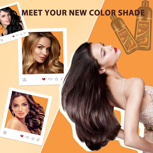 Hair Dye Shampoo Silver Gray, 3 in 1 Long-Lasting Hair Color Shampoo with Herbal Ingredients, Instant Magic Hair Dye, Easy Application Shampoo Para Canas for Women Men 16.9 Fl Oz - Image 7