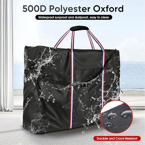 Rollator Travel Bag - Waterproof Wheelchair Bag for Folding Walker, Compact Wheelchair Transport Chair Portable Carry Case Cover for Car & Airplane TSA Traveling (44" Lx12 Wx30 H) - Image 3