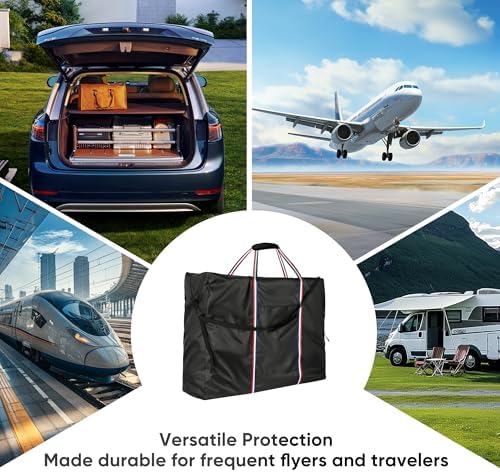 Rollator Travel Bag - Waterproof Wheelchair Bag for Folding Walker, Compact Wheelchair Transport Chair Portable Carry Case Cover for Car & Airplane TSA Traveling (44" Lx12 Wx30 H) - Image 8