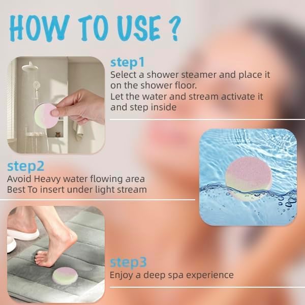 48pcs Aromatherapy Shower Steamers - Relaxation Birthday Christmas Valentine's Day Gift Set for Women and Men, Shower Bombs Tablets for Stress Relief and Self Care, Luxury Home Spa - Image 5