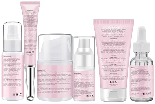 Christmas Gifts for Women,Skin Care Set,Anti-Aging Moisturizing Repair Soothing Snail Mucin Serum Facial Skin Care Routine Kit for Sensitive Dull Skin & Fine Lines,Skincare Gift Set Teenage Teen Girl - Image 9