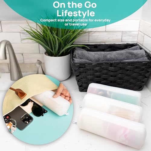 Cotton Round Swab Travel Case, 2 in 1 Portable Hair Accessories Organizer, Hair Tie Organizer, Hair Tie Holder, Bobby Pin Holder, Travel Qtips Case, Purse Organization, Floss Holder - Image 6
