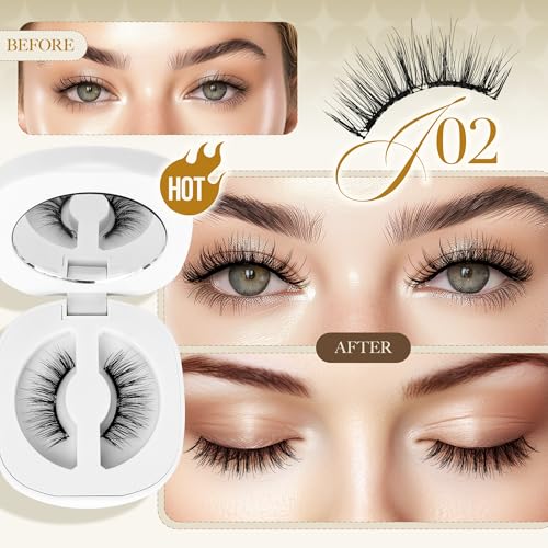 LASHVIEW Upgrade Soft Magnetic Eyelashes Natural Look, Reusable Magnetic Eyelashes with Applicator, No Glue Needed Magnetic Eyelashes Magnetic Lashes Kit, Easy to Wear and Remove CT01 - Image 2