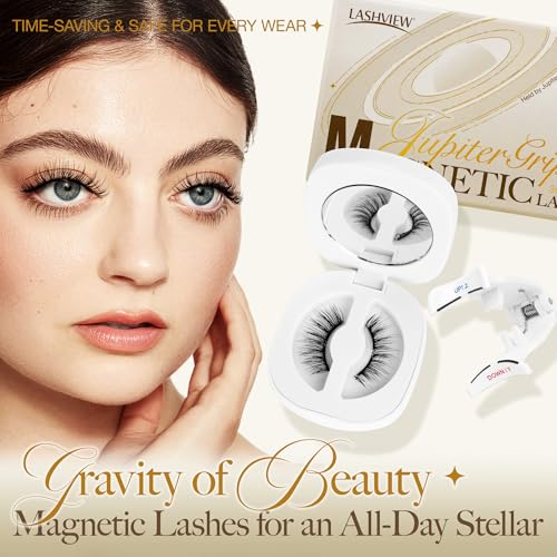 LASHVIEW Upgrade Soft Magnetic Eyelashes Natural Look, Reusable Magnetic Eyelashes with Applicator, No Glue Needed Magnetic Eyelashes Magnetic Lashes Kit, Easy to Wear and Remove CT01 - Image 6