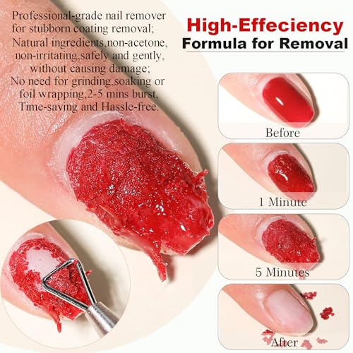 LOUINSTIC Gel Nail Polish Remover – Fast, No Soak & No Foils, Safe for Natural Nails, Healthy, Low Odor, Quick Gel Removal in 2-5 Minutes – For Gel Nail Polish & Nail Art, At-Home Manicure Solution - Image 4