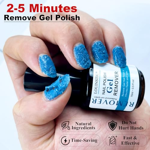 LOUINSTIC Gel Nail Polish Remover – Fast, No Soak & No Foils, Safe for Natural Nails, Healthy, Low Odor, Quick Gel Removal in 2-5 Minutes – For Gel Nail Polish & Nail Art, At-Home Manicure Solution - Image 6