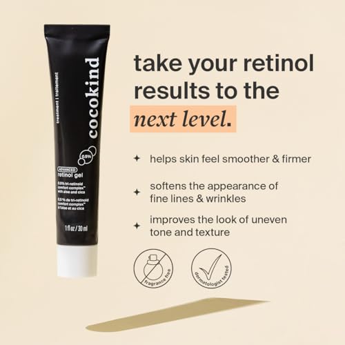 Cocokind Advanced Retinol Gel 0.5%, Improve the Appearance of Fine Lines and Uneven Texture without Irritation, Aloe and Cica to Prevent Dryness, 1 fl oz - Image 2