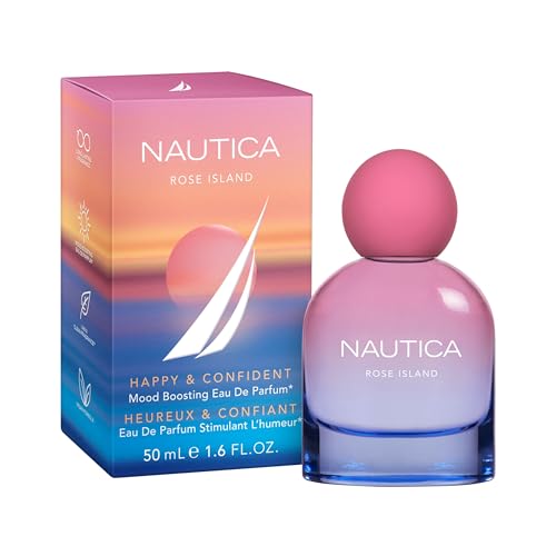 Nautica for Her Rose Island Eau De Parfum, 1.6 Fl Oz (Pack of 1), Notes of Lemon, Rose, and Musk, Women's Fragrance, Long Lasting, Mood-Boosting Fragrance, Vegan Formula - Image 2