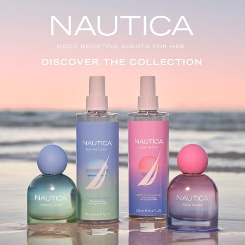 Nautica for Her Rose Island Eau De Parfum, 1.6 Fl Oz (Pack of 1), Notes of Lemon, Rose, and Musk, Women's Fragrance, Long Lasting, Mood-Boosting Fragrance, Vegan Formula - Image 6