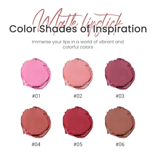 3 Pcs Nude Lipstick Matte Sets,Light to Dark Velvet Lipstick for Women Long Lasting Waterproof 24 Hours Lip Stick Lip Stain Makeup Gift Sets,labiales mate 24 horas originales - Image 4