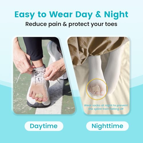 Hammer Toe Straightener Corrector Wrap for Women & Men, Hammer Toe Splint Support - 4 in package - Image 6
