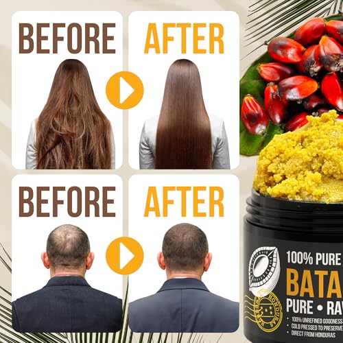 100% Pure Batana Oil from Honduras - Organic Raw Unrefined Hair Growth Oil - Natural Moisturizer for Skin and Hair - Cold Pressed Traditional Honduran Palm Nut Oil - Image 4