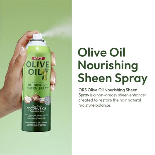 ORS Olive Oil Nourishing Sheen Spray infused with Coconut Oil 10 Ounces (Pack of 4) - Image 3
