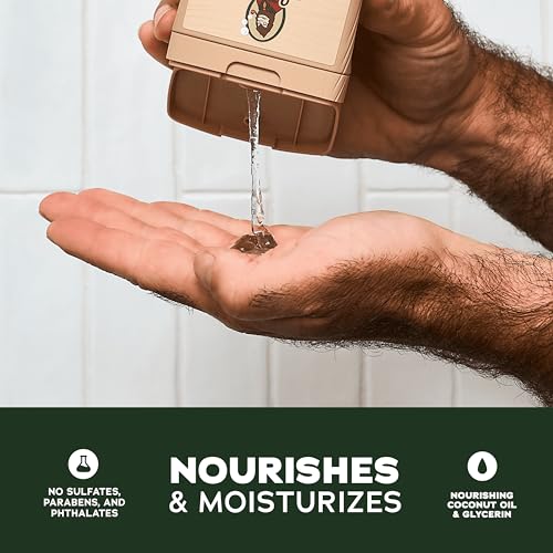 NEW Dr. Squatch Natural Body Wash and Hair Kit for Men Gift Set - Pine Tar - Exfoliating Body Wash (14 oz, 2 Pack) + Shampoo (8 oz) + Conditioner (11.5 oz) - Image 3