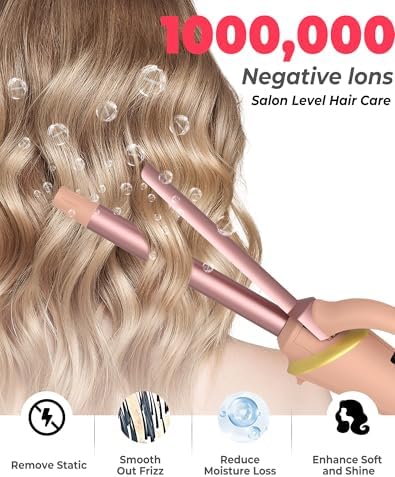 Mini Curling Iron Wand for Short Hair, Ukliss Travel Friendly Dual Voltage Mini Hair Curler, Ceramic Curling Wand for Versatile Styling, Portable and 60 Mins Auto-Off, 5 Heat Settings, Pink 1/2 inch - Image 7