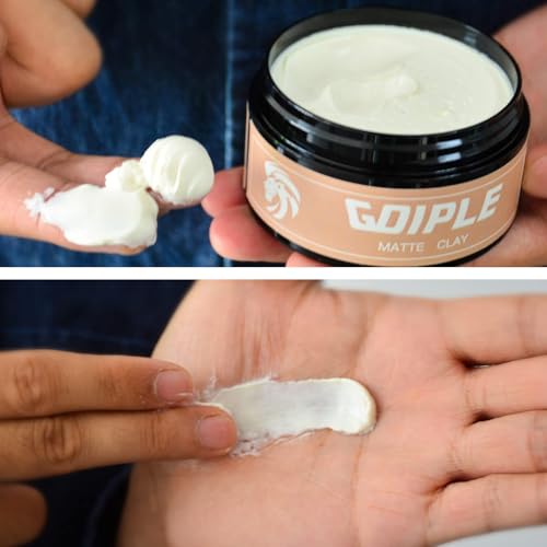 Hair Styling Clay for Men Firm Hold - Matte Finish Hair Clay Hair Paste Water Based Matte Texture Pomade Mens Hair Products - Hair Paste Clay Pomade Ideal for All Men's Hair Types 3.5oz (2PCS) - Image 6