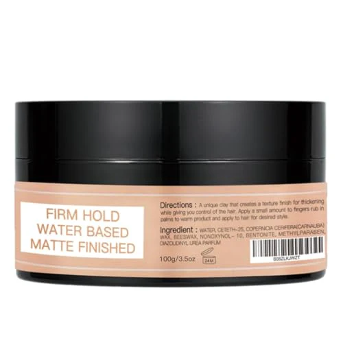 Hair Styling Clay for Men Firm Hold - Matte Finish Hair Clay Hair Paste Water Based Matte Texture Pomade Mens Hair Products - Hair Paste Clay Pomade Ideal for All Men's Hair Types 3.5oz (2PCS) - Image 8