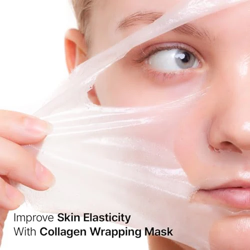 Collagen Peel Off Mask with Jelly Brush, Skin Elasticity for Glass Glow Skin, Gentle Exfoliation, Korean Skin Care, 2.70 Fl Oz - Image 2