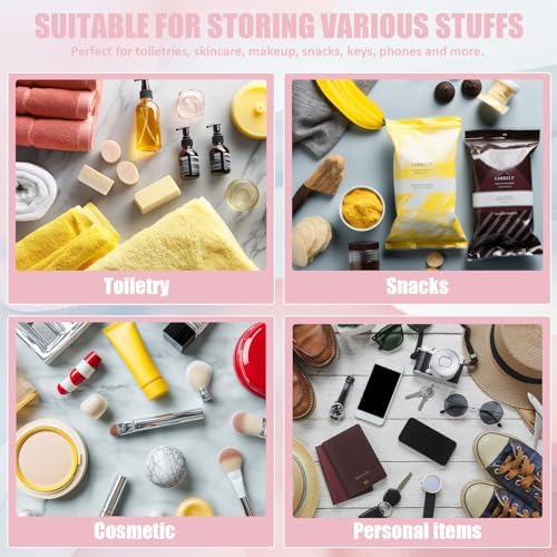 2 Pcs Soccer Gifts Makeup Bag with Chenille Letter Patch, Clear Cosmetic Pouch PVC Organizer Purse, Waterproof Travel Bag, Portable Toiletry Storage Bag for Her Girls Friends Women - Image 4