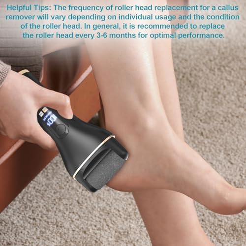 8 Pack Refill Rollers for Electric Foot Callus Remover, Replacement Rollers Heads Foot Care Pedicure Tools, 3 Pack Extra Coarse, 3 Regular Coarse, 2 Gentle Coarse Refill Rollers for Electric Foot File - Image 6