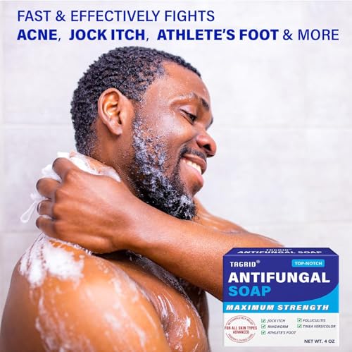 TAGRID Antifungal Soap Kit, Tea Tree Soap, Antifungal Face Wash, Antibacterial Treatment for Body Jock Itch, Ringworm, Athlete's Foot, Folliculitis, Tinea Versicolor, Fungal Acne Treatment (TOP-NOTCH) - Image 5